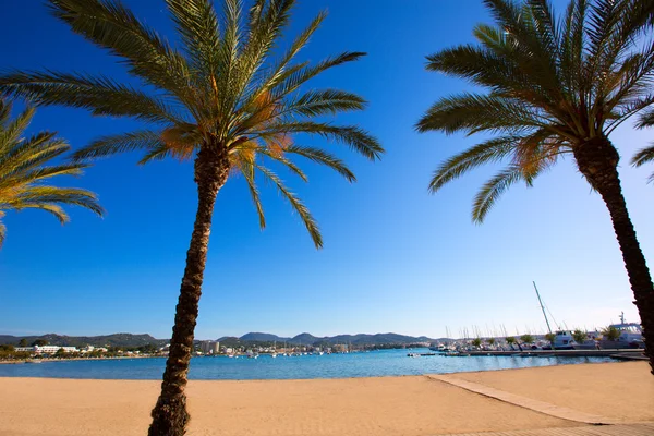 Ibiza san Antonio Abad de Portmany beach in Balearic — Stock Photo, Image