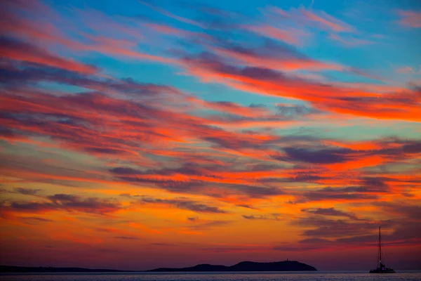 Ibiza San Antonio Abad de Portmany atardecer —  Fotos de Stock