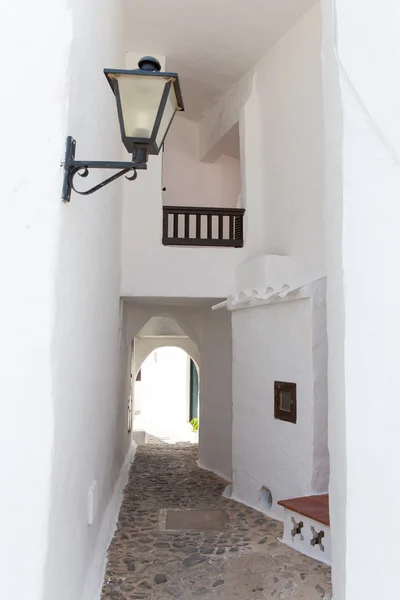 Binibequer Vell in Menorca Binibeca white village Sant Lluis — Stock Photo, Image