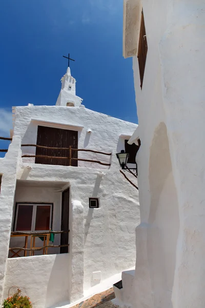 Binibequer Vell en Menorca Binibeca pueblo blanco Sant Lluis — Foto de Stock