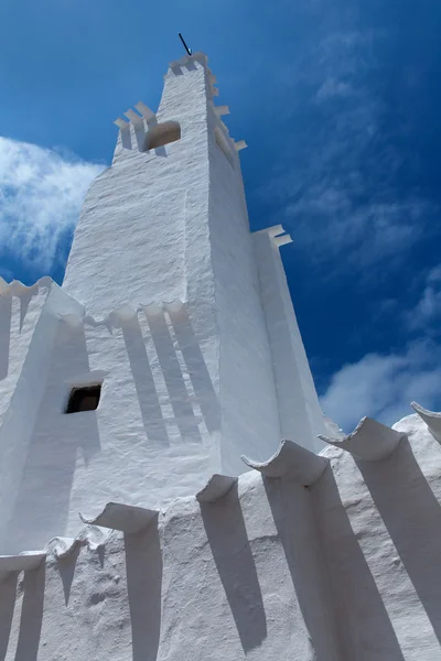 Içinde menorca binibeca beyaz köy sant lluis binibequer vell — Stok fotoğraf