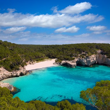 Cala mitjana y mitjaneta içinde menorca ciutadella Balear adlı
