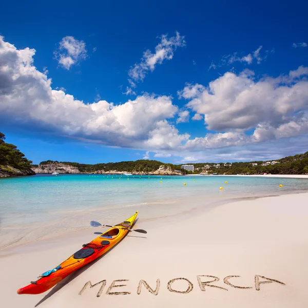 Menorca Cala Galdana Beach in Ciutadella at Balearic — Stock Photo, Image