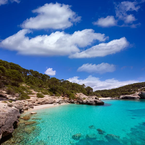 Cala mitjana y mitjaneta w Ciutadella de menorca w Majorka — Zdjęcie stockowe