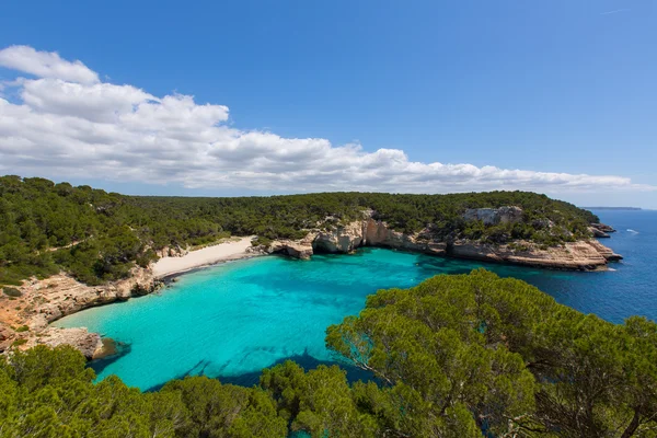 Cala Mitjaneta in Menorca Ciutadella at Balearics — Stock Photo, Image