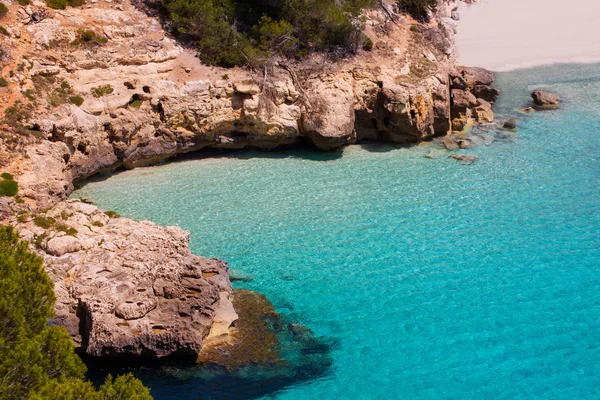 Cala Mitjaneta a Minorca Ciutadella alle Baleari — Foto Stock