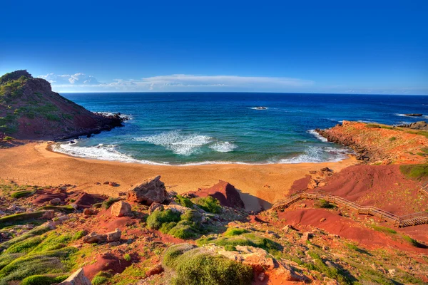 Cala Praia Pilar em Menorca nas Ilhas Baleares — Fotografia de Stock