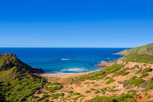 Pilar plaży Cala w menorca na Balearach — Zdjęcie stockowe