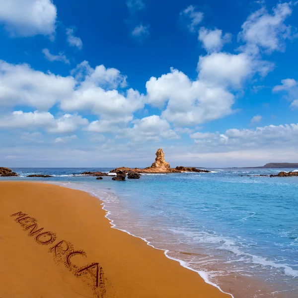 Cala pregonda i menorca på Balearerna — Stockfoto