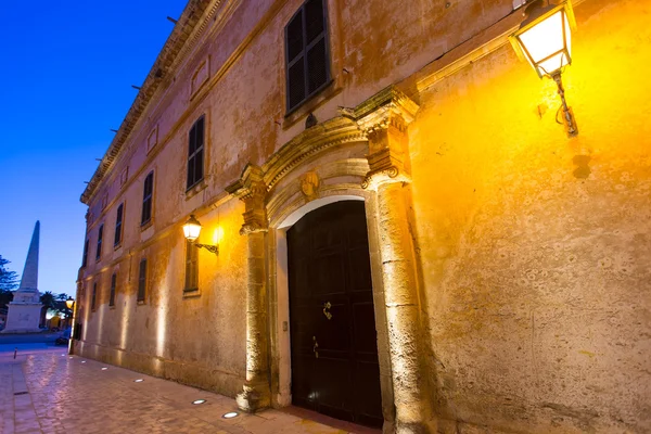 Ciutadella Menorca Calle Mayor en el centro de Ciudadela —  Fotos de Stock
