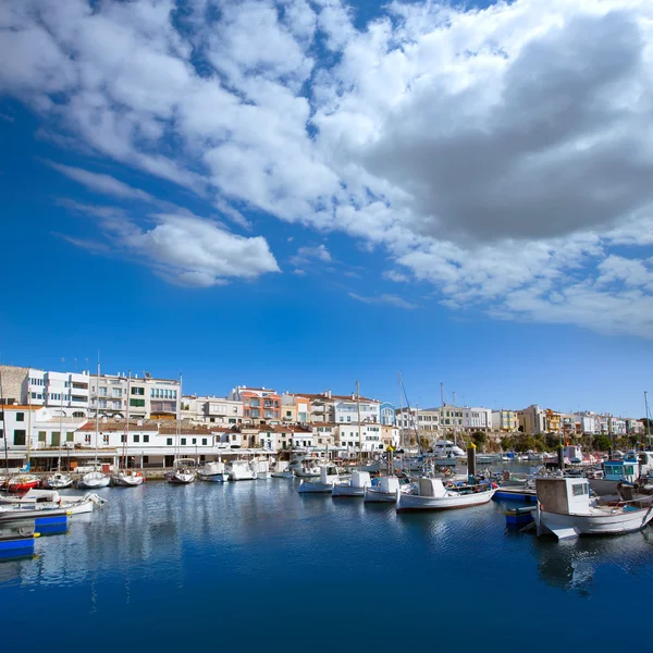 Ciutadella Minorca marina Porto barche Isole Baleari — Foto Stock