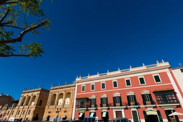 Des placa di Minorca Ciutadella nato a ciudadela centro città — Foto Stock