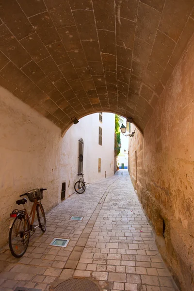 Ciutadella Menorca barrel vault passage downtown — Stock Photo, Image