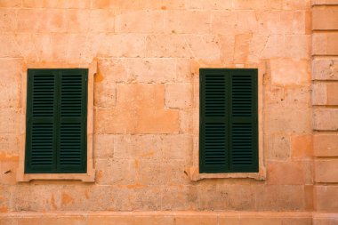 Ciutadella menorca ahşap panjur pencere