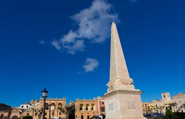 Des placa di Minorca Ciutadella nato a ciudadela centro città — Foto Stock