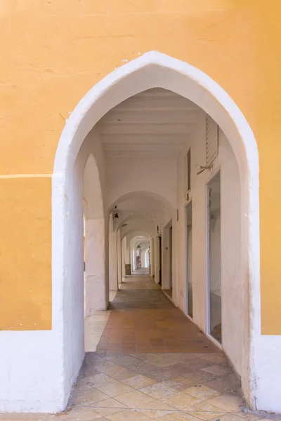 Ciudadela Ciutadella Menorca Ses Voltes kemerler — Stok fotoğraf