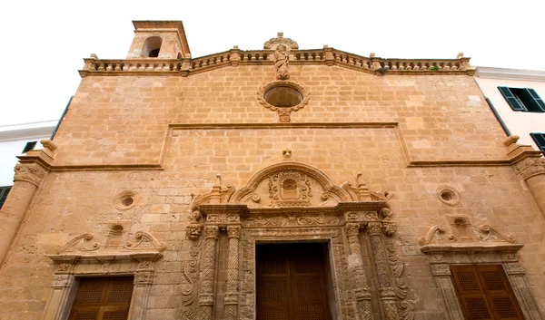 Menorca el roser kyrkan i ciutadella downtown på Balearerna — Stockfoto