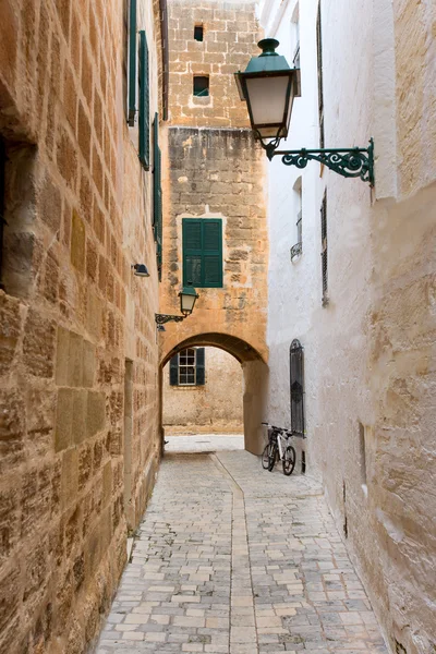 Menorca ciutadella carrer del palau na Balearach — Zdjęcie stockowe