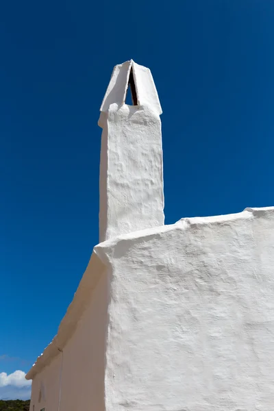 Menorca Es Grau white house chimney detail in Balearics — Stock Photo, Image