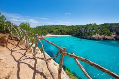 Cala macarella menorca turquoise Balearen mediterrane