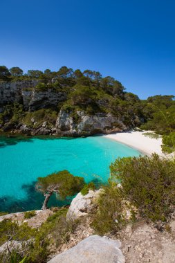 Cala macarelleta Balear Adaları, menorca içinde
