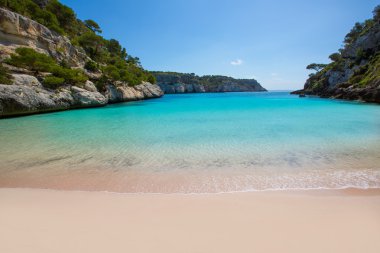 Cala macarelleta Balear Adaları, menorca içinde