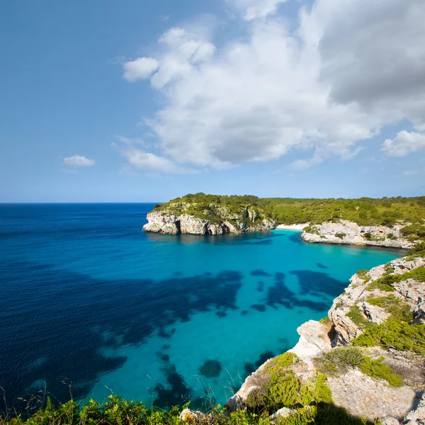 Cala macarella macarelleta cituradella in menorca Balearen — Stockfoto