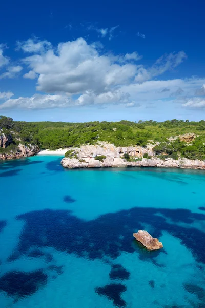 Cala Macarella Macarelleta Cituradella a Minorca Baleari — Foto Stock