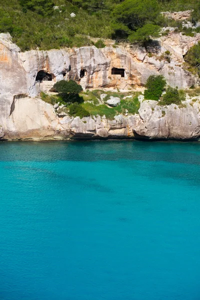 Cala macarella menorca turquoise Balearen mediterrane — Stockfoto