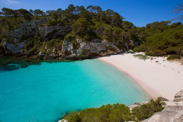 Cala Macarelleta em Menorca nas Ilhas Baleares — Fotografia de Stock