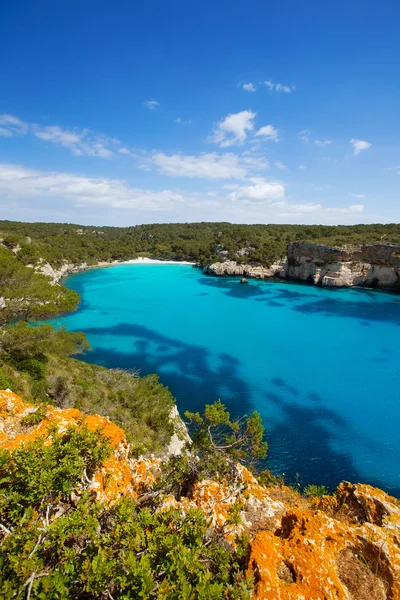 Cala Macarella Menorca turquoise Baléares Méditerranée — Photo