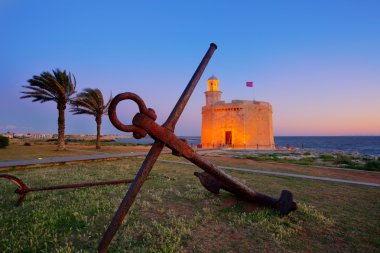 Ciutadella castell de sant nicolas günbatımı castillo san nicolas