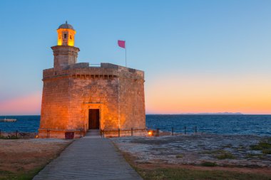 Ciutadella castell de sant nicolas günbatımı castillo san nicolas