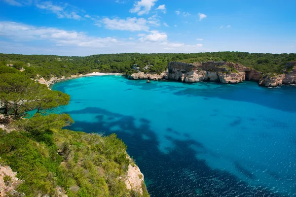 Cala Macarella Menorca turquoise Balearic Mediterranean — Stock Photo, Image