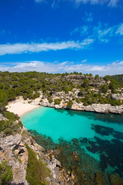 Cala macarelleta Balear Adaları, menorca içinde — Stok fotoğraf