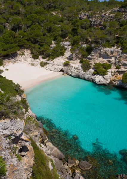 Cala macarelleta στη menorca στις Βαλεαρίδες — Φωτογραφία Αρχείου