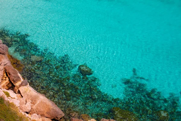 Cala Macarella Minorca turchese Mediterraneo Baleare — Foto Stock