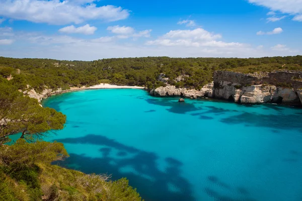 Cala macarella Μενόρκα τυρκουάζ Βαλεαρίδες μεσογειακή — Φωτογραφία Αρχείου