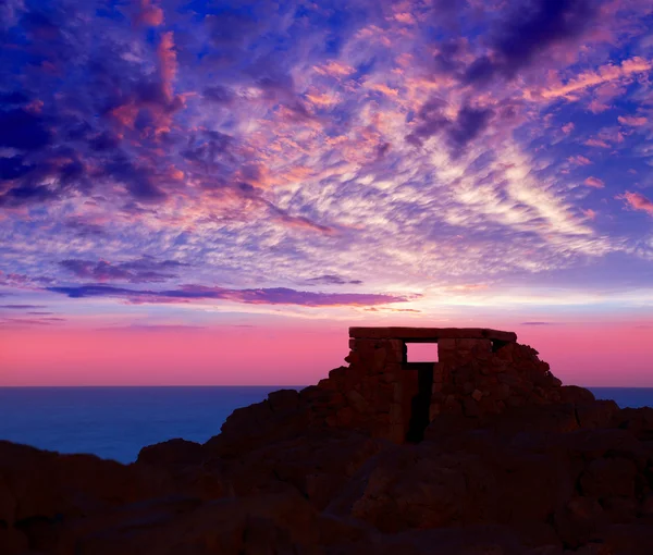 Ciutadella menorca w punta nati zachód słońca w Majorka — Zdjęcie stockowe