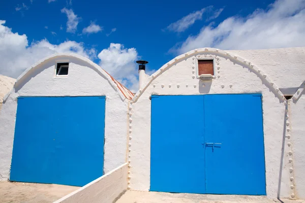 Menorca Punta Prima white Mediterranean facades — Stock Photo, Image