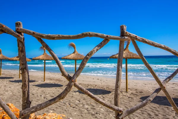 Menorca Platja Sant Tomas in Es Mitjorn Gran at Balearics — Stock Photo, Image