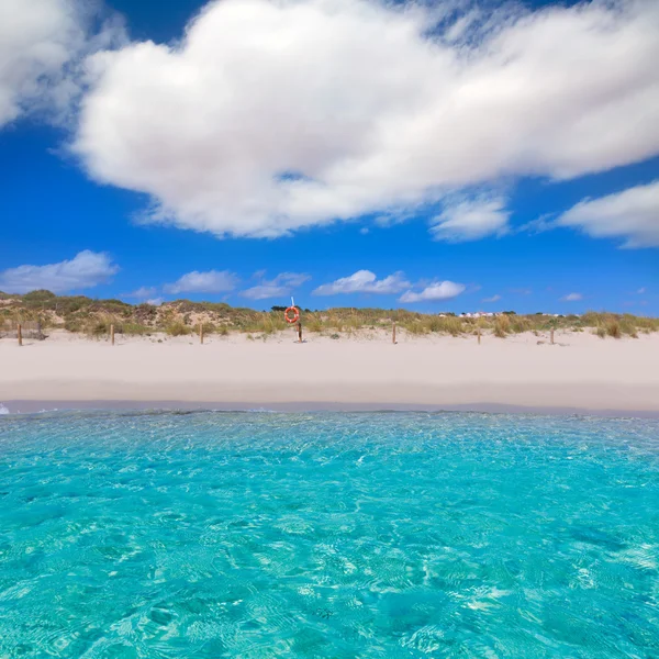 Alaior cala oğlu bou Balear adlı menorca turkuaz Beach — Stok fotoğraf