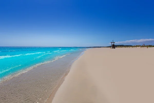 Alaior cala oğlu bou Balear adlı menorca turkuaz Beach — Stok fotoğraf