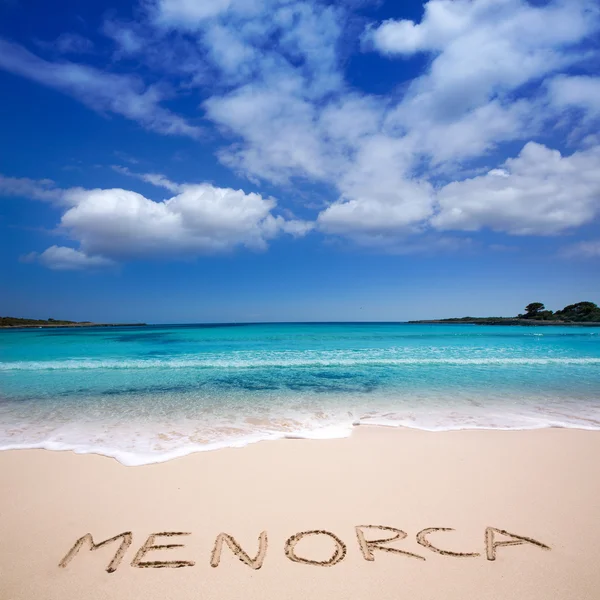 Menorca Son Saura beach in Ciutadella turquoise Balearic Royalty Free Stock Photos