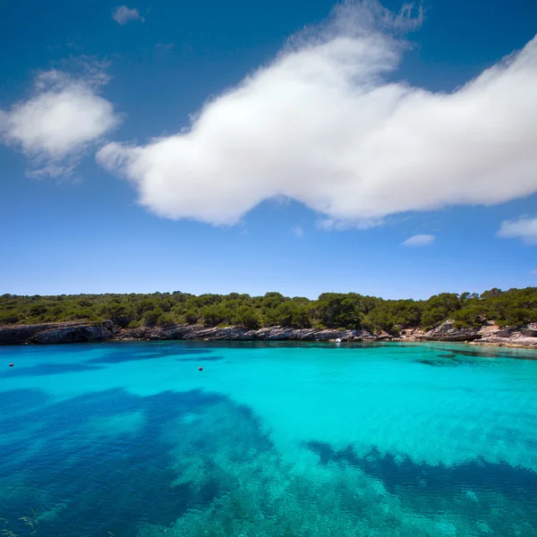 Menorca cala en turqueta ciutadella Balearów Morza Śródziemnego — Zdjęcie stockowe