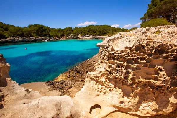 Menorca cala nl turqueta ciutadella Balearen mediterrane — Stockfoto