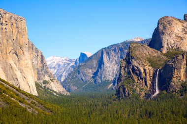 Yosemite el capitan ve California yarım kubbe