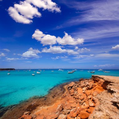 Formentera cala saona beach Balear Adaları