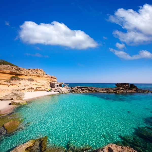 Formentera Es Calo des Mort spiaggia turchese Mediterraneo — Foto Stock