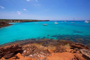 Formentera cala saona beach Balear Adaları